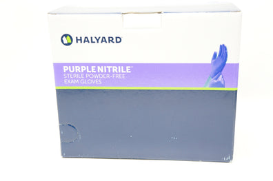 Halyard 55091 Purple Nitrile Sterile Powder-free Exam Gloves  50 Pairs (x)
